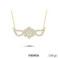 Silver    necklace    with    pendant                                          FRH026-925K