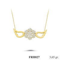 Silver    necklace    with    pendant                                          FRH027-925K