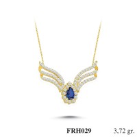 Silver    necklace    with    pendant                                          FRH029-925K