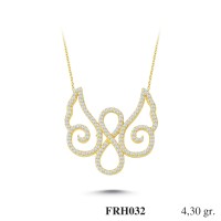Silver    necklace    with    pendant                                          FRH032-925K