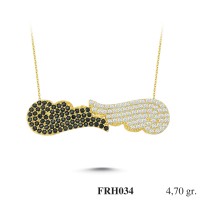 Silver    necklace    with    pendant                                          FRH034-925K