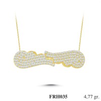 Silver    necklace    with    pendant                                          FRH035-925K