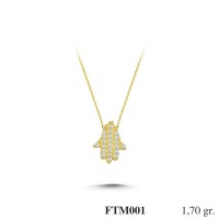 Silver    necklace    with    pendant                                          FTM001-925K