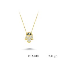 Silver    necklace    with    pendant                                          FTM005-925K