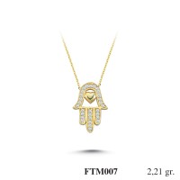 Silver    necklace    with    pendant                                          FTM007-925K