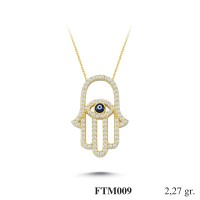 Silver    necklace    with    pendant                                          FTM009-925K