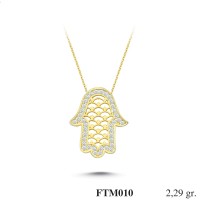 Silver    necklace    with    pendant                                          FTM010-925K