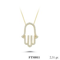 Silver    necklace    with    pendant                                          FTM011-925K
