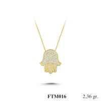 Silver    necklace    with    pendant                                          FTM016-925K
