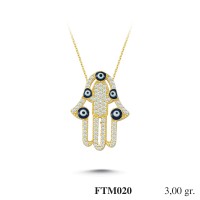 Silver    necklace    with    pendant                                          FTM020-925K