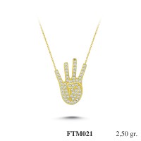 Silver    necklace    with    pendant                                          FTM021-925K