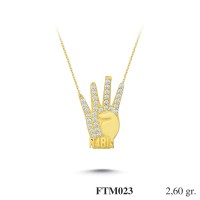 Silver    necklace    with    pendant                                          FTM023-925K