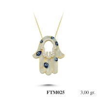 Silver    necklace    with    pendant                                          FTM025-925K