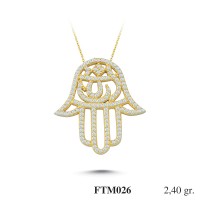 Silver    necklace    with    pendant                                          FTM026-925K