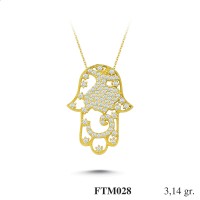 Silver    necklace    with    pendant                                          FTM028-925K