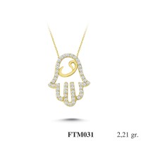 Silver    necklace    with    pendant                                          FTM031-925K