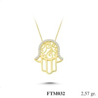 Silver    necklace    with    pendant                                          FTM032-925K