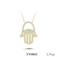 Silver    necklace    with    pendant                                          FTM033-925K