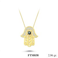 Silver    necklace    with    pendant                                          FTM038-925K