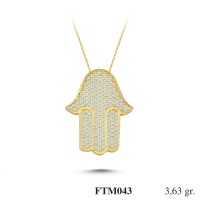Silver    necklace    with    pendant                                          FTM043-925K