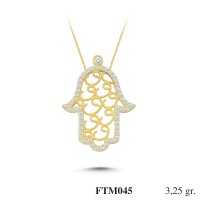 Silver    necklace    with    pendant                                          FTM045-925K