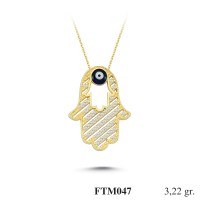 Silver    necklace    with    pendant                                          FTM047-925K