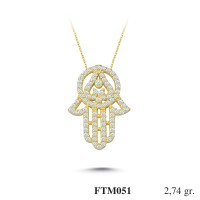 Silver    necklace    with    pendant                                          FTM051-925K