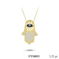 Silver    necklace    with    pendant                                          FTM053-925K