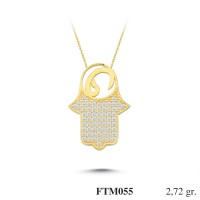 Silver    necklace    with    pendant                                          FTM055-925K