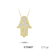 Silver    necklace    with    pendant                                          FTM057-925K
