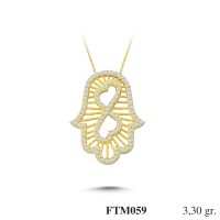 Silver    necklace    with    pendant                                          FTM059-925K