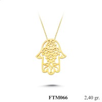  Gold Zircon Stone Necklace 2,304 gr 