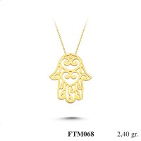 Silver    necklace    with    pendant                                          FTM068-925K