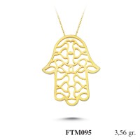 Gold Zircon Stone Necklace 3,4176 gr 