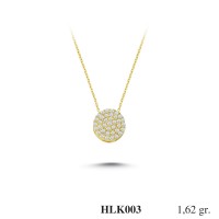 Silver    necklace    with    pendant                                          HLK003-925K