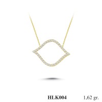 Silver    necklace    with    pendant                                          HLK004-925K