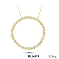 Silver    necklace    with    pendant                                          HLK053-925K