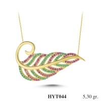 Silver    necklace    with    pendant                                          HYT044-925K