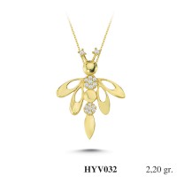 Silver    necklace    with    pendant                                          HYV032-925K