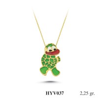 Silver    necklace    with    pendant                                          HYV037-925K