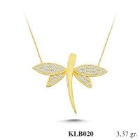 Silver    necklace    with    pendant                                          KLB020-925K