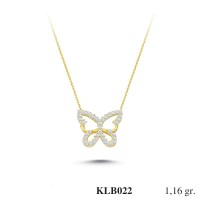Silver    necklace    with    pendant                                          KLB022-925K