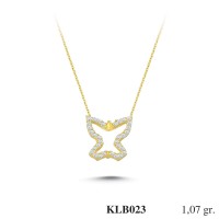 Silver    necklace    with    pendant                                          KLB023-925K