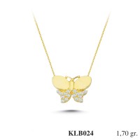 Silver    necklace    with    pendant                                          KLB024-925K
