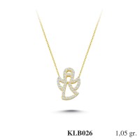 Silver    necklace    with    pendant                                          KLB026-925K