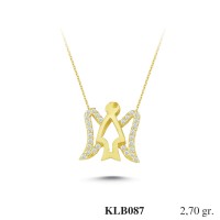 Silver    necklace    with    pendant                                          KLB087-925K