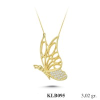  Gold Zircon Stone Necklace 2,8992 gr 