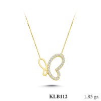  Gold Zircon Stone Necklace 1,776 gr 