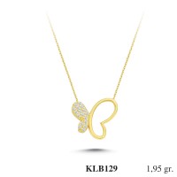 Silver    necklace    with    pendant                                          KLB129-925K