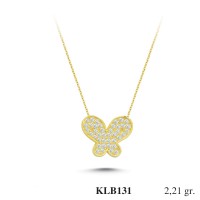  Gold Zircon Stone Necklace 2,1216 gr 